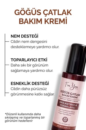 Göğüs Çatlak & Sıkılaştırıcı Bakım Kremi, Toparlayıcı Etkili Çatlak Kremi 100 ml