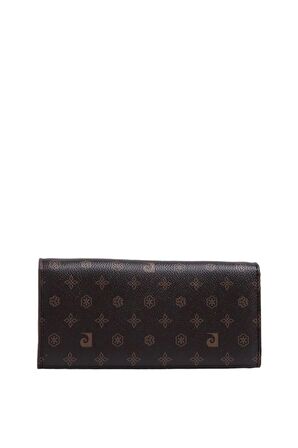 Pierre Cardin Monogram Kahve Kadın Portföy & Clutch Çanta 06PC23Y704-MN