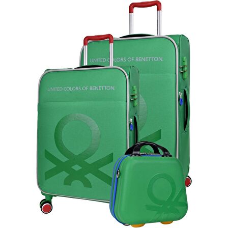 Benetton TROLLEY 70 CM Yeşil Unisex Valiz