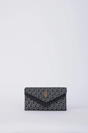 Küçük Alfabe Siyah Kadın Portföy & Clutch Çanta 06PO23K1419