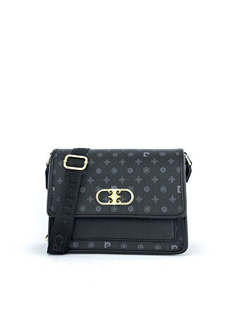 Pierre Cardin Monogram Siyah Kadın Çapraz Askılı Çanta 05PC24Y534-MN