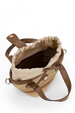 Pierre Cardin Hasır Bej Kadın Omuz Çantası 05PC24Y547-HS