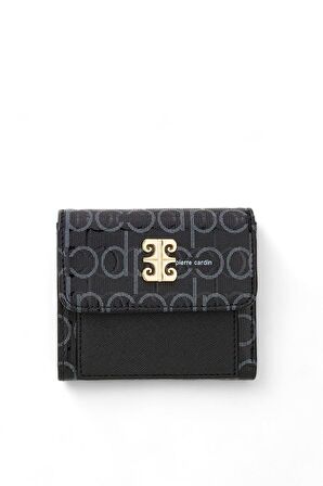 Pierre Cardin Monogram Siyah Kadın Portföy & Clutch Çanta 06PC24Y601-PMN