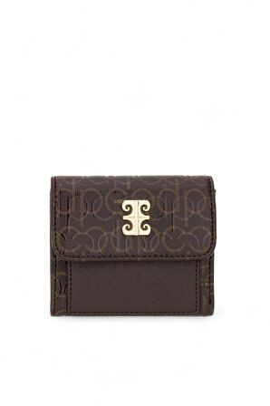 Pierre Cardin Monogram Kahve Kadın Portföy & Clutch Çanta 06PC24Y601-PMN