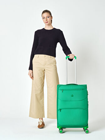 Benetton TROLLEY 60 CM Yeşil Unisex Valiz