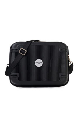 Pierre Cardin Seyahat Kozmetik Çantası Valiz Uyumlu Siyah 04PCMKY7070-S