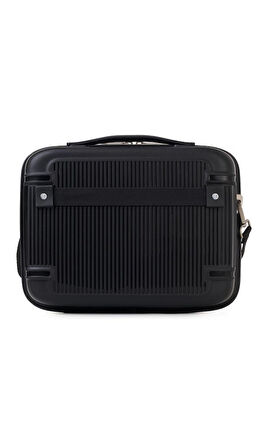 Pierre Cardin Seyahat Kozmetik Çantası Valiz Uyumlu Siyah 04PCMKY7070-S