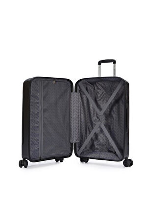 Pierre Cardin Trolley Valiz Siyah Orta Boy 04PC8009-02-SY