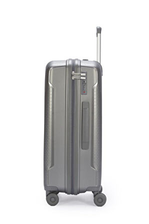 Pierre Cardin Trolley Valiz Gri Orta Boy 04PC8009-02-GR