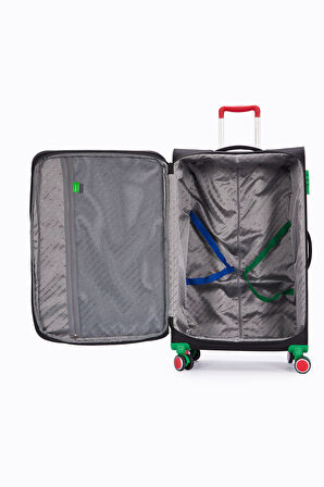 Benetton Kabin Boy Kumaş Valiz Siyah Bnt2800