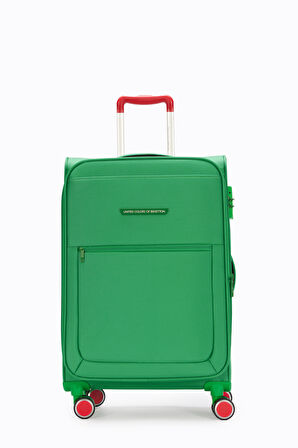 Benetton Orta Boy Kumaş Valiz Yeşil Bnt2800