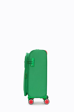 Benetton Kabin Boy Kumaş Valiz Yeşil Bnt2800