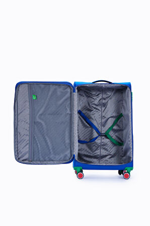 Benetton Kabin Boy Kumaş Valiz Saks Mavi Bnt2800