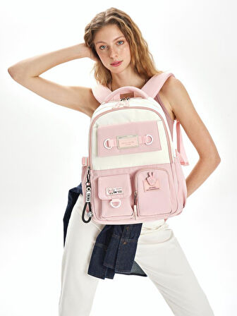 Pierre Cardin Okul Sırt Çantası Pembe PC.07PC18828.PM
