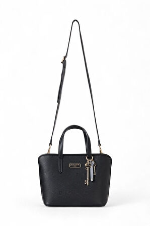 Pierre Cardin Logo Detaylı Siyah Kadın El Çantası 05PC25K102-P
