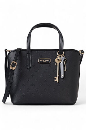 Pierre Cardin Logo Detaylı Siyah Kadın El Çantası 05PC25K102-P
