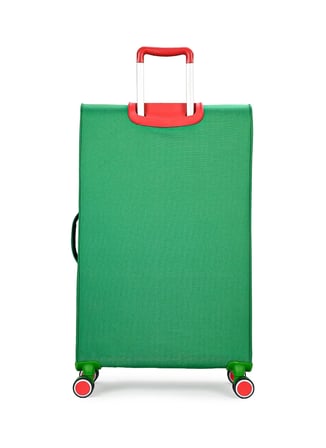 United Colors of Benetton 14BNT2900-01-YSL Yeşil Fermuarlı Astar Dış Yetişkin Unisex Çekçekli Kumaş Valiz