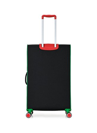 Benetton Siyah Çekçekli Kumaş Valiz 14BNT3100-01-S