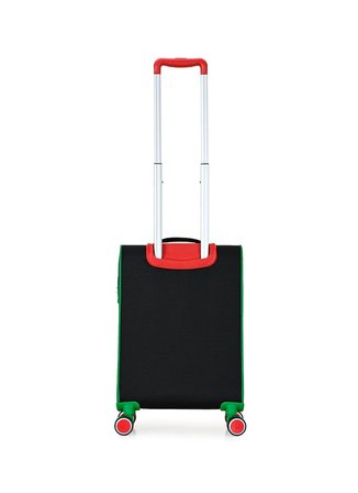 Benetton Siyah Çekçekli Kumaş Valiz 14BNT3100-03-S
