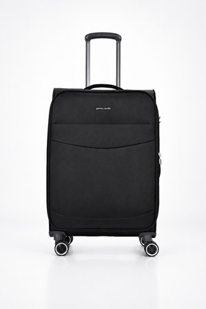 Pierre Cardin Ultra Light Hafif Lüx Kumaş Orta Boy Valiz Siyah 04PC6005