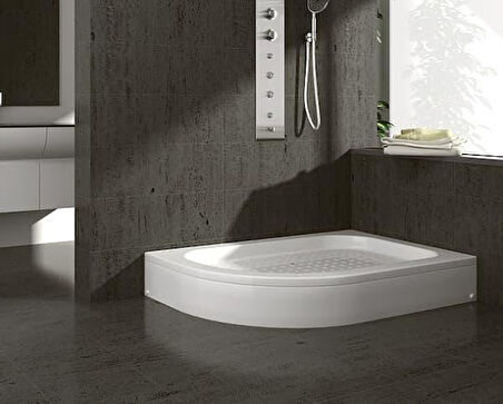 UBM 70x120 cm Asimetrik Oval Duş Teknesi Sağ