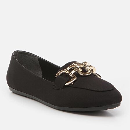  Siyah Yaya Kadın Loafer