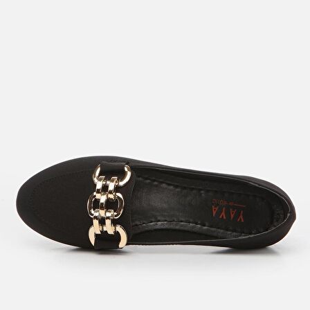  Siyah Yaya Kadın Loafer