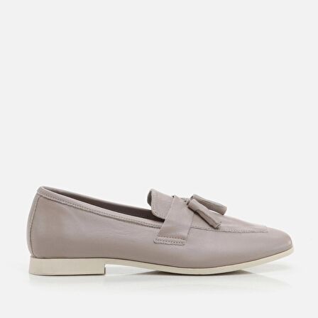 Hakiki Deri Vizon Kadın Loafer