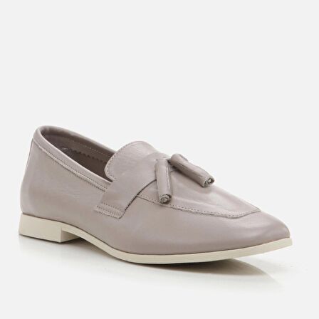 Hakiki Deri Vizon Kadın Loafer