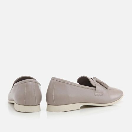Hakiki Deri Vizon Kadın Loafer
