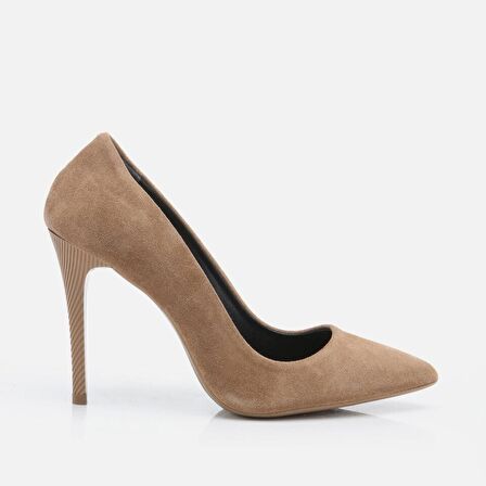 Hakiki Deri Tütün Kadın Stiletto