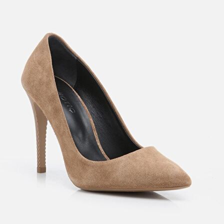 Hakiki Deri Tütün Kadın Stiletto