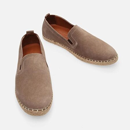 Hakiki Deri Kum Beji Erkek Loafer