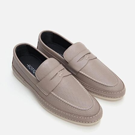 Hakiki Deri Vizon Erkek Loafer