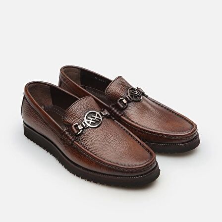 Hakiki Deri Kahve Erkek Loafer