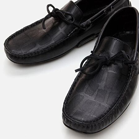Hakiki Deri Siyah Erkek Loafer