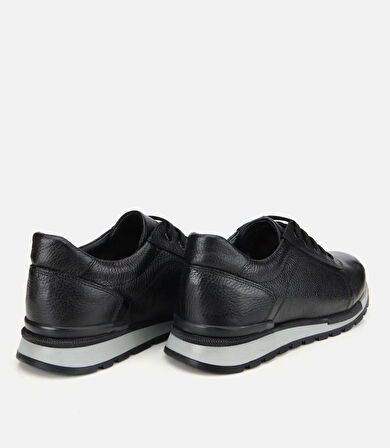 Erkek Deri Siyah Spor Ayakkabı