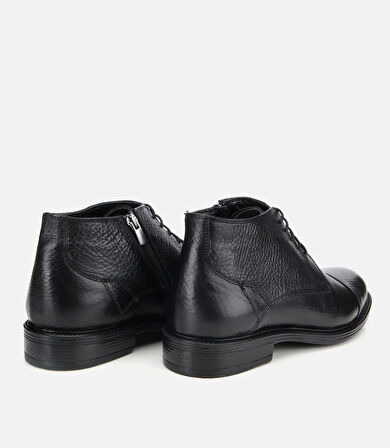 Erkek Deri Siyah Yumuşak Dokulu Klasik Bot