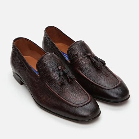Hakiki Deri Kahve Erkek Loafer
