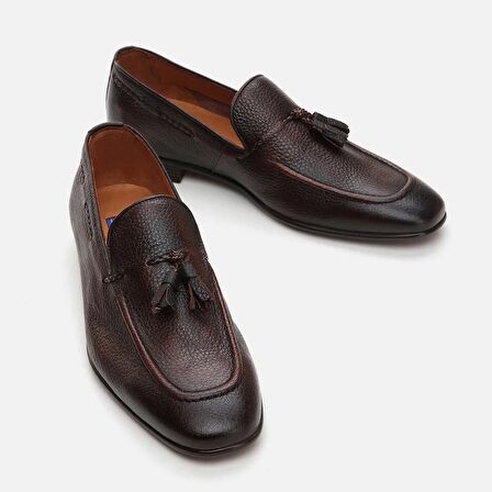 Hakiki Deri Kahve Erkek Loafer
