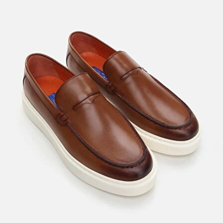 Hakiki Deri Taba Erkek Loafer