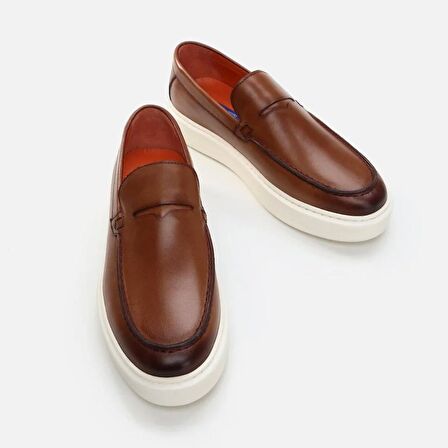 Hakiki Deri Taba Erkek Loafer