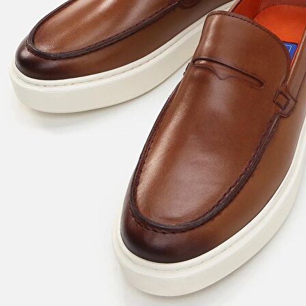 Hakiki Deri Taba Erkek Loafer