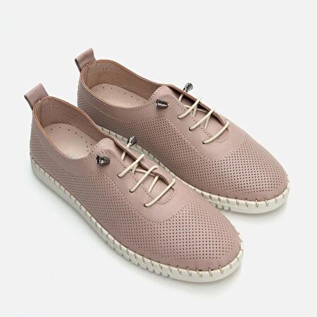 Hakiki Deri Vizon Kadın Loafer