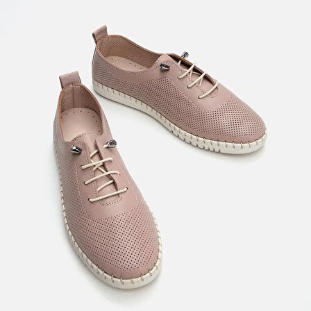 Hakiki Deri Vizon Kadın Loafer