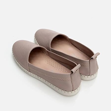 Hakiki Deri Vizon Kadın Loafer