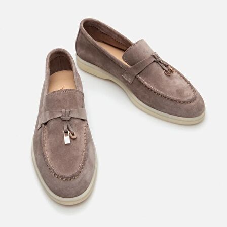 Hakiki Deri Vizon Kadın Loafer