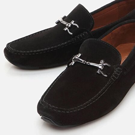 Hakiki Deri Siyah Erkek Loafer