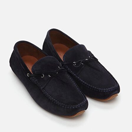 Hakiki Deri Lacivert Erkek Loafer