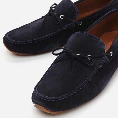 Hakiki Deri Lacivert Erkek Loafer